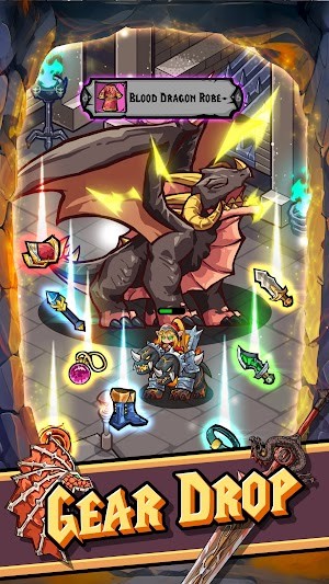 Nhặt trang bị rơi để cường hóa nhân vật