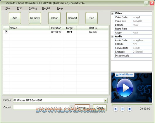 Mini Video to iPhone Converter