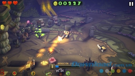 Nhân vật của Minigore 2: Zombies cho iOS có ngoại hình vô cùng đáng yêu
