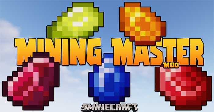 Mining Master Mod 1.16.5 sẽ giới thiệu vào Minecraft 5 loại quặng đá quý khác nhau