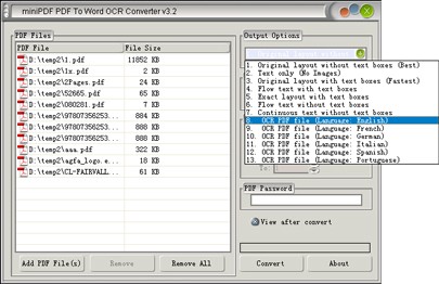 MiniPDF to Word OCR Converter