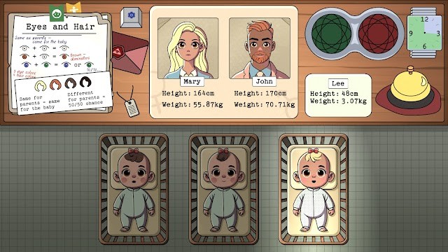 Bạn là nhân viên Khoa Sản và có nhiệm vụ xác định cha mẹ cho những đứa trẻ sơ sinh trong game Ministry of Order: Prologue