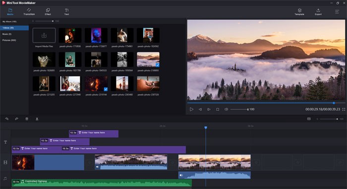 Phần mềm chỉnh sửa video tiện lợi MiniTool MovieMaker Free