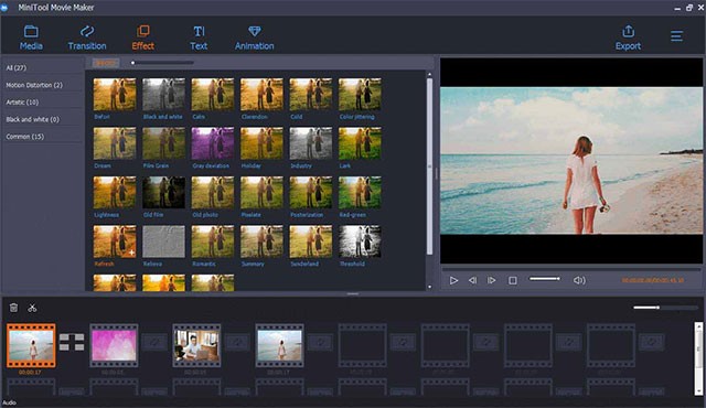 Làm phim nhanh và chất lượng với MiniTool Movie Maker Free mới nhất