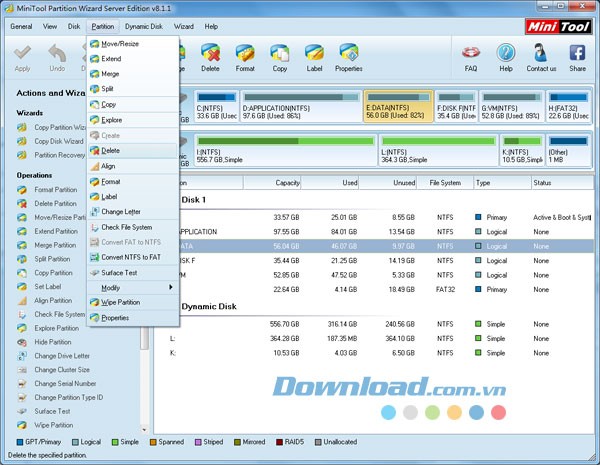 MiniTool Partition Wizard Professional Edition