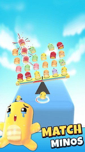 Kết hợp các Mino trong game giải đố match-3 Mino