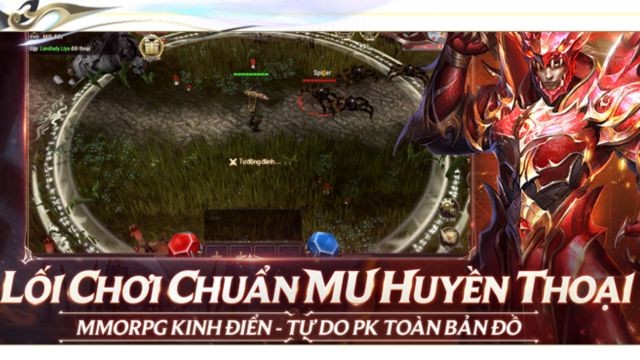 Lối chơi chuẩn MU huyền thoại, tự do PK toàn bản đồ