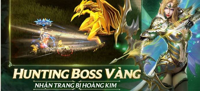Hunting Boss vàng, nhận trang bị hòang kim