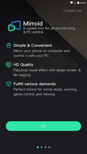 Mirroid giúp trình chiếu và điều khiển điện thoại Android bằng máy tính