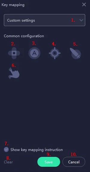 Các nút điều khiển trên Mirroid