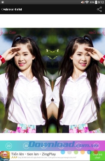 Tạo hiệu ứng gương cho ảnh với Mirror Grid