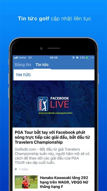 Cập nhật tin tức Golf liên tục