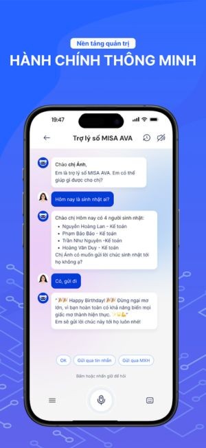 Dễ dàng trao đổi công việc