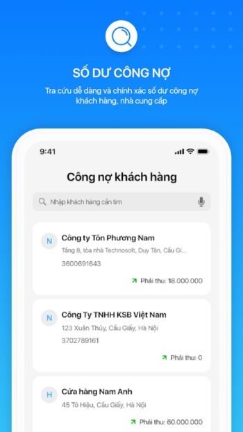 Quản lý công nợ dễ dàng