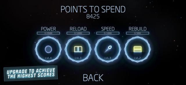 Dùng điểm để nâng cấp sức mạnh