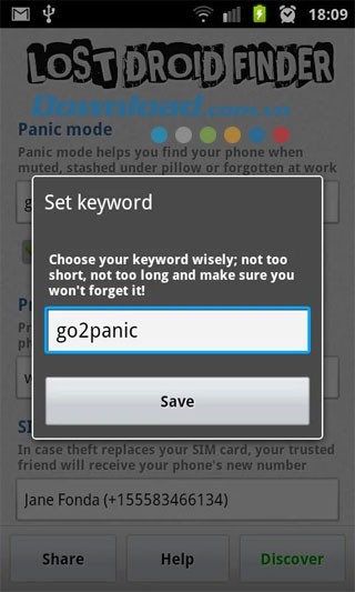 Lost Droid Finder cho Android