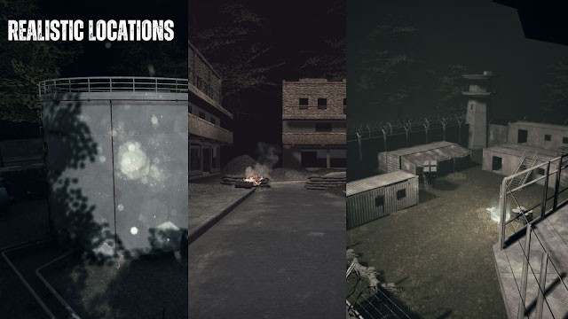 Chiến đấu ở các địa điểm chân thực, chi tiết