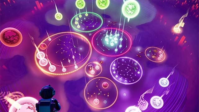 Điều khiển và tương tác các nút trên bàn chơi để mix nhạc sáng tạo