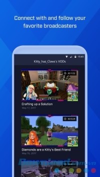 Kết nối và theo dõi kênh yêu thích trên Mixer cho Android