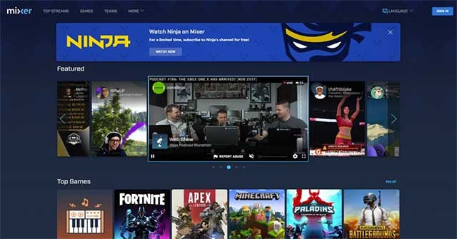 Mixer for iOS là ứng dụng xem các video trực tiếp thời gian thực, tốc độ cao