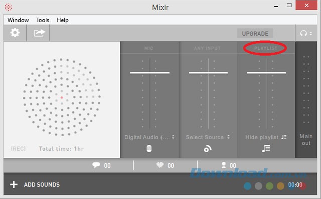 Chọn nguồn phát audio trực tuyến