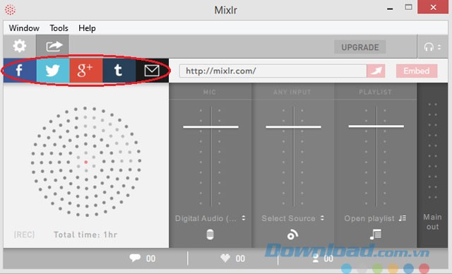 Phổ biến chương trình với các lựa chọn chia sẻ