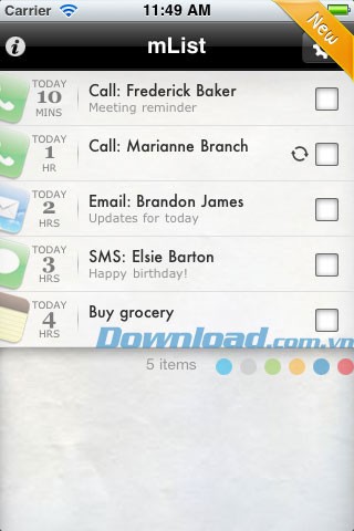 mList for iOS