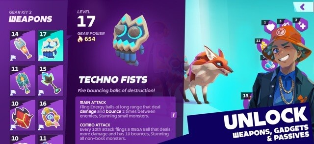 Mở khóa vũ khí, trang bị và sức mạnh nội tại của thợ săn trong game mo.co