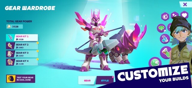 Tùy chỉnh nhân vật và quái thú của bạn