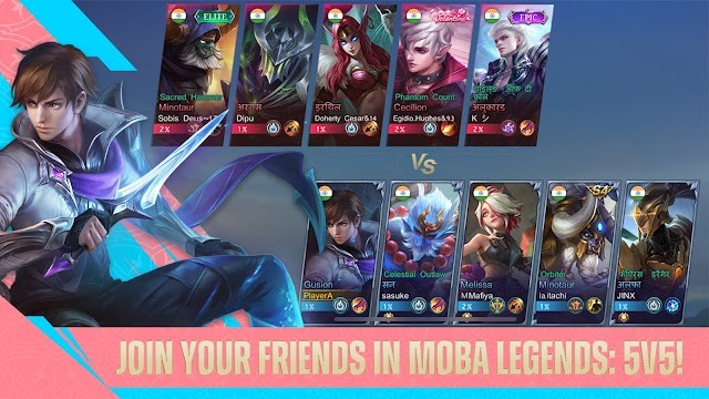 Cùng bạn bè bước vào các trận chiến khốc liệt trong game Moba Legends: 5v5