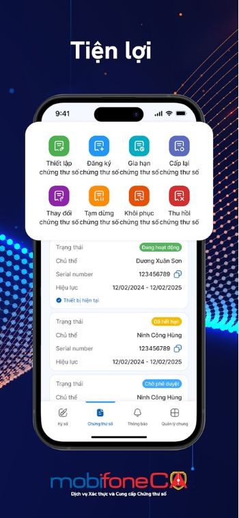 Nhiều tiện ích tiện lợi