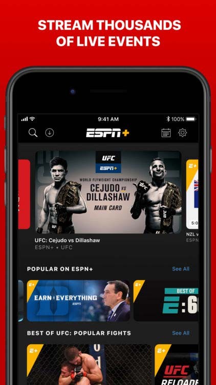 Stream hàng ngàn sự kiện trực tiếp với ESPN