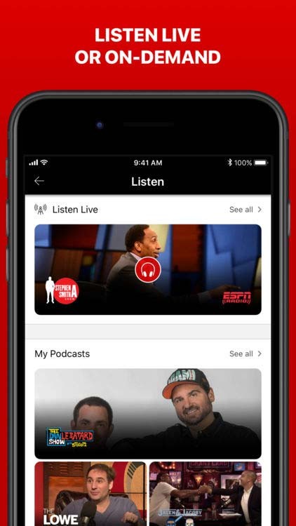 Nghe bình luận trực tiếp hoặc xem lại các trận đấu