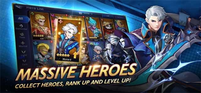 Mobile Legends: Adventure cung cấp hệ thống anh hùng đồ sộ