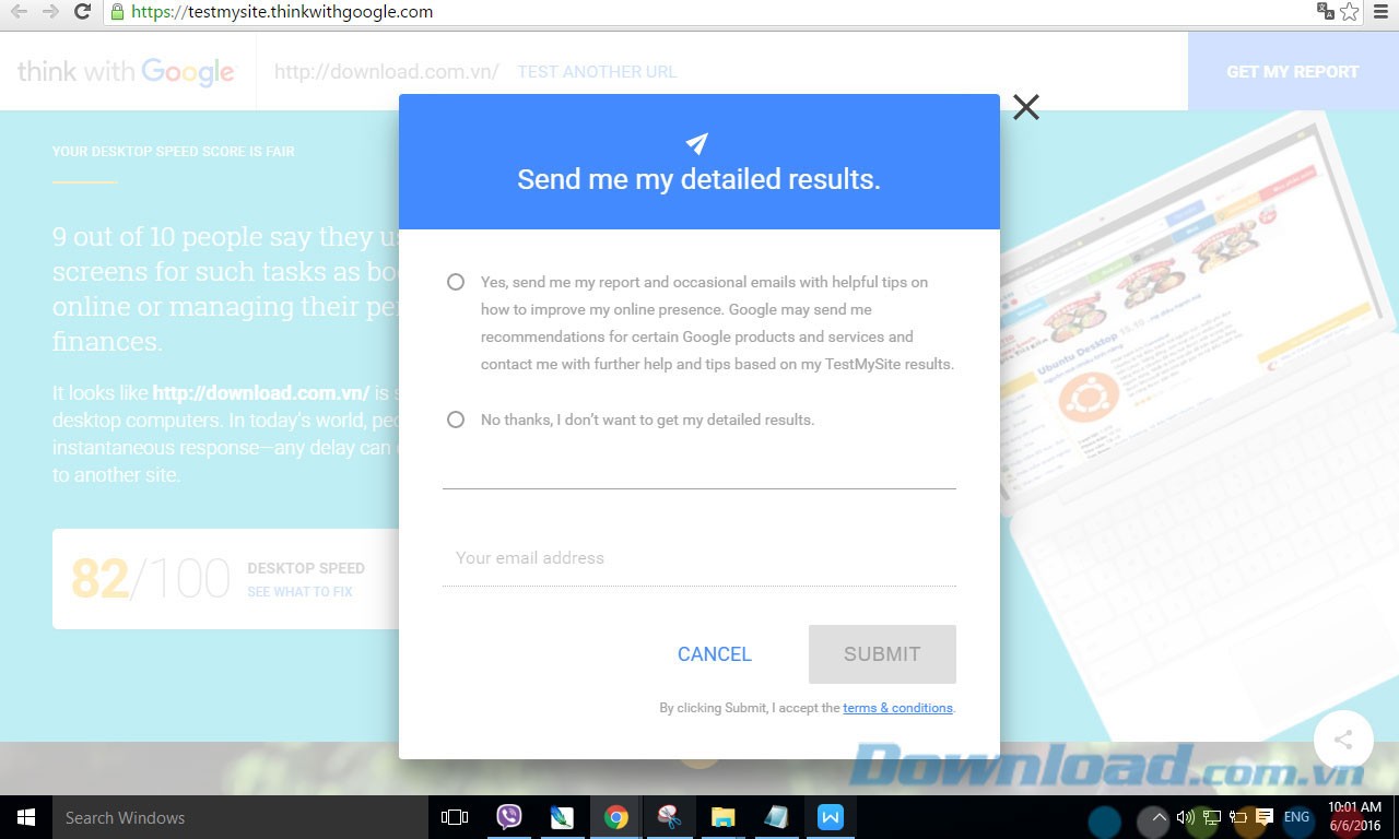 Nhận thông báo chi tiết