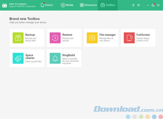 Công cụ sao lưu dữ liệu của MoboPlay