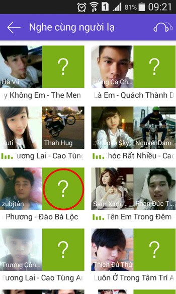 Tính năng nghe cùng người lạ của Mocha