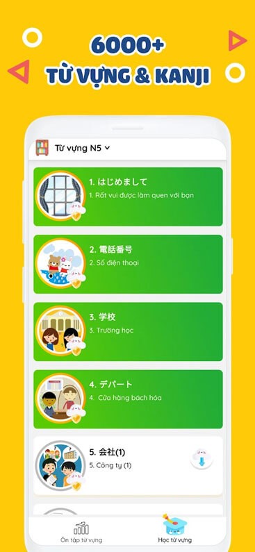 Hơn 6000 từ vựng Tiếng Nhật