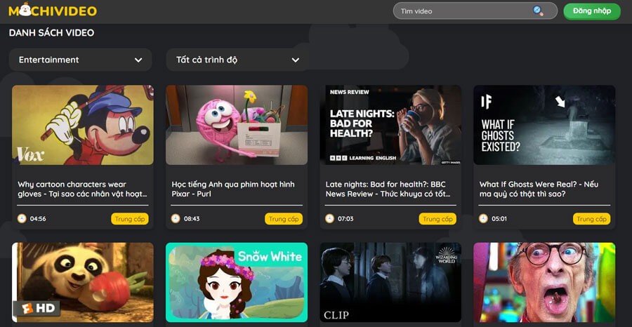 Kho video luyện nghe IELTS chất lượng, đa dạng chủ đề