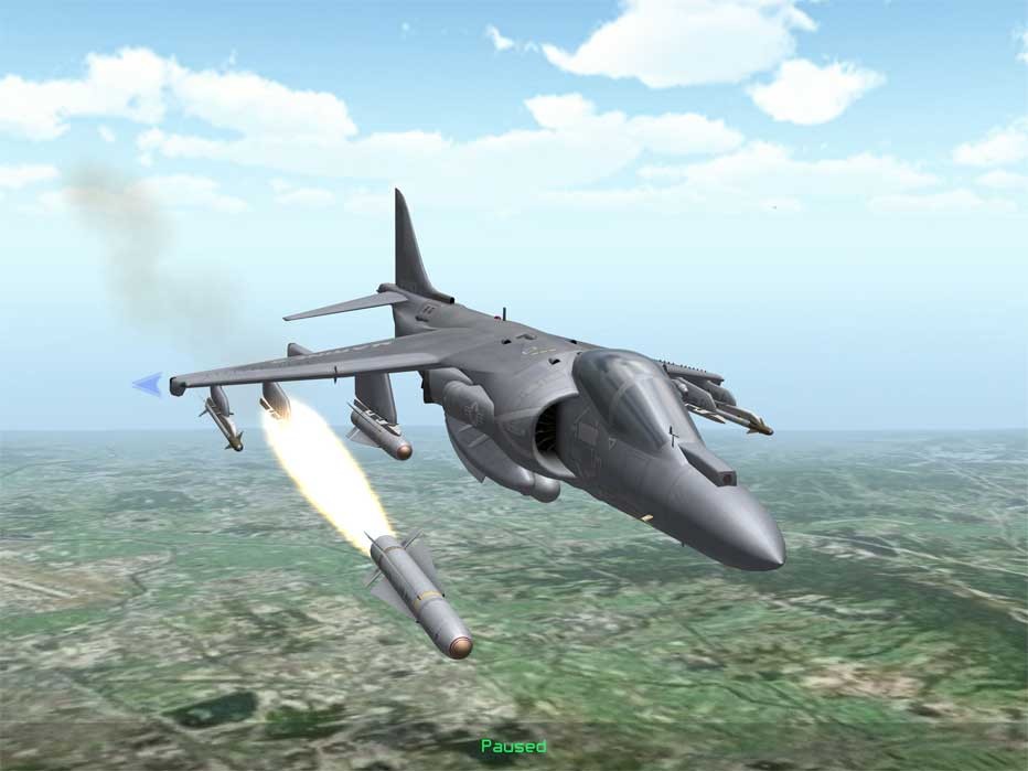 Một chiếc máy bay chiến đấu trong Strike Fighters Modern Combat cho iOS