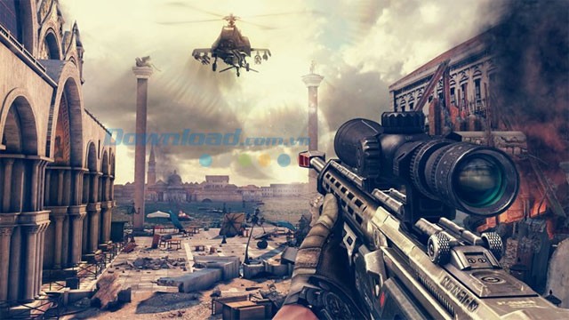 Giao diện của Modern Combat 5: Blackout