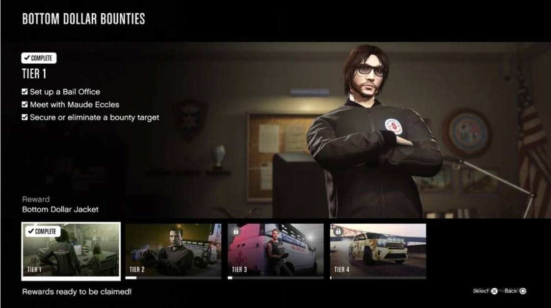 Phần thưởng sự nghiệp trong GTA Online