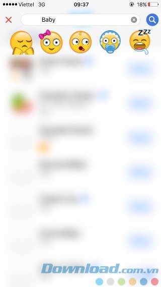 Tìm kiếm Emoji bằng từ khóa