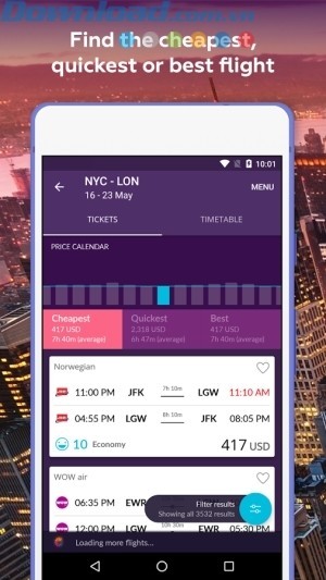 Tìm được chuyến bay rẻ nhất, tốt nhất, nhanh nhất