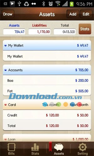Money Manager cho Android