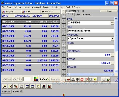 Money Organizer Deluxe