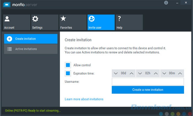 Mời truy cập máy tính