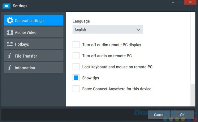 Một số thiết lập trên Monflo