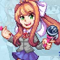 Monika Mod FNF: Thêm Monika từ Doki Doki Literature Club vào Friday Night Funkin'