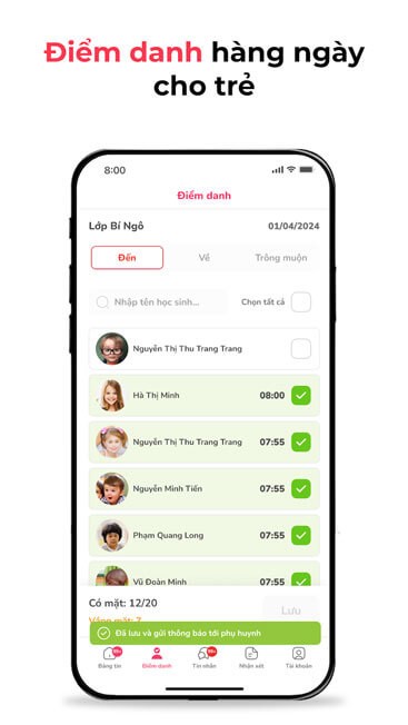 Điểm danh hằng ngày